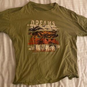 Oversized green shirt